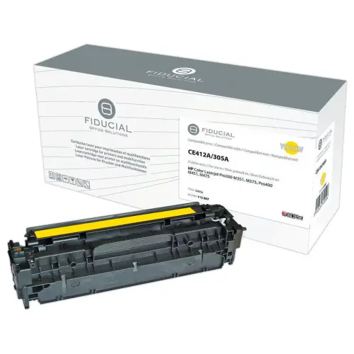 Toner remanufactur&eacute; &eacute;q. HP CE412A - Jaune 