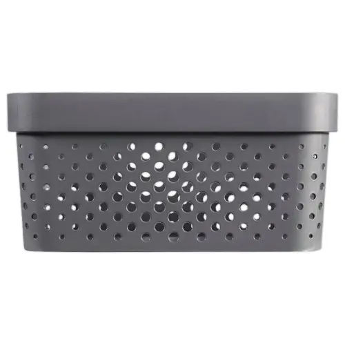 Panier Infinity Dots 11L - Recyclé - Gris - CURVER