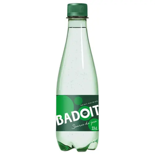 30 Bouteilles d'eau pétillante - 33 cl - BADOIT