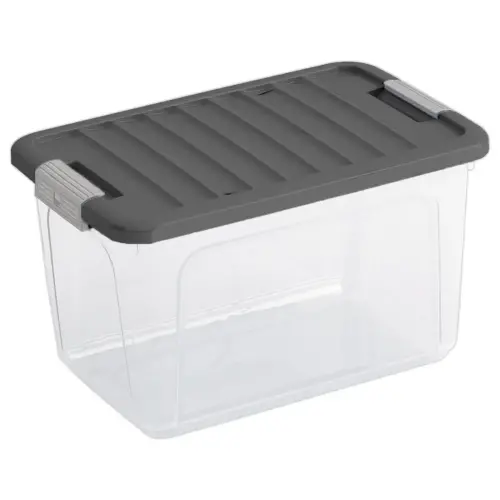 Bo&icirc;te Multi-Usage W Box 15L avec Poign&eacute;es et Clips - KIS 