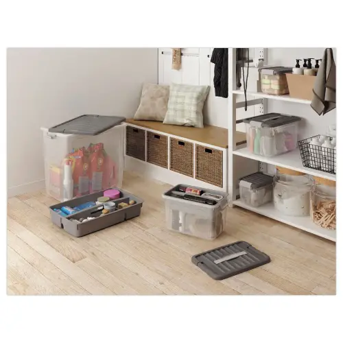 Bo&icirc;te Multi-Usage W Box 15L avec Poign&eacute;es et Clips - KIS 