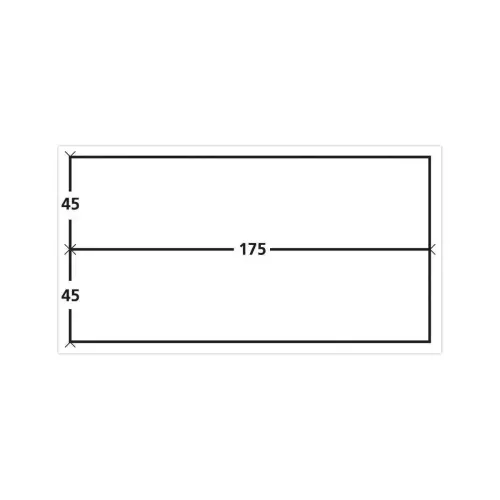 1000 &Eacute;tiquettes d'affranchissement 2 &eacute;tiquettes par planche 175x45mm 