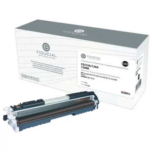 Toner remanufacturé éq. CANON 729 BK, HP CE310A - Noir