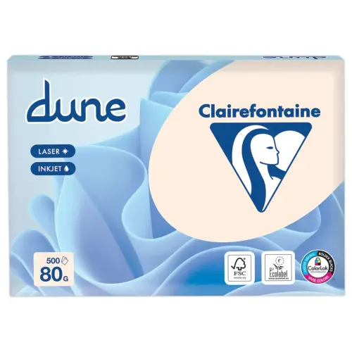 5 Ramettes de 500 feuilles de papiers Dune 80g A4