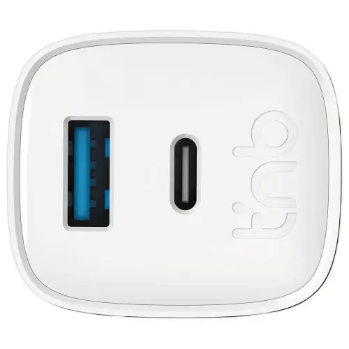 Chargeur secteur 1 USB Type-C + 1 USB-A GAN 45W