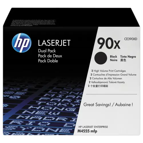 2 HP 90X CE390XD pack de 2 toners noirs Grande capacit&eacute; 