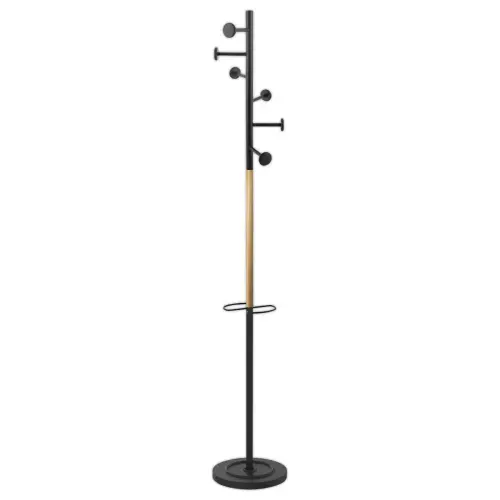 Portemanteau SNOOD Noir/bois - Unilux 