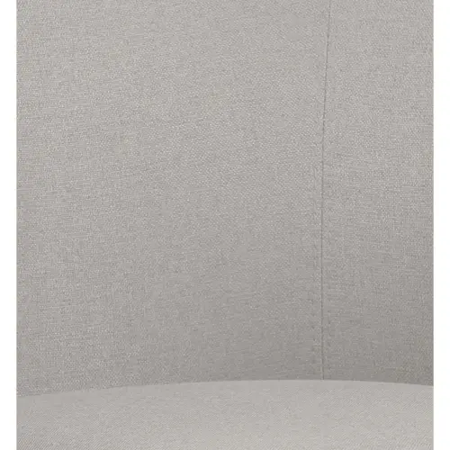2 Fauteuil Arco avec Roues et Piétement Métal Noir - Beige - GENERIQUE