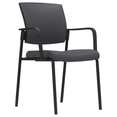 Chaise Synergy Gris Foncé - Acier Robuste - Generique