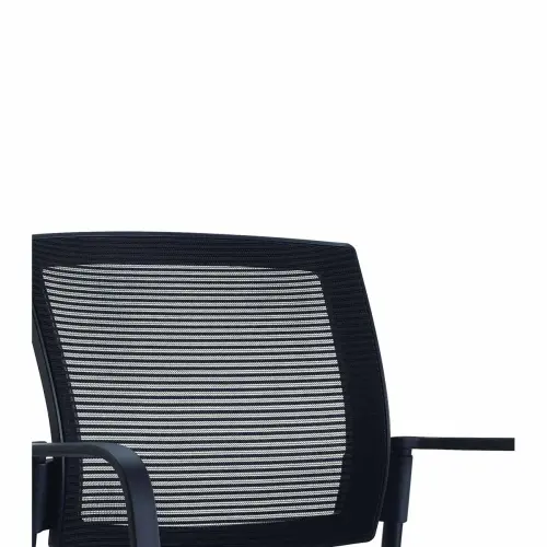 Chaise Synergy Gris Foncé - Acier Robuste - Generique