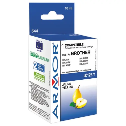 Cartouche éq. BROTHER LC123 - Jaune - OWA