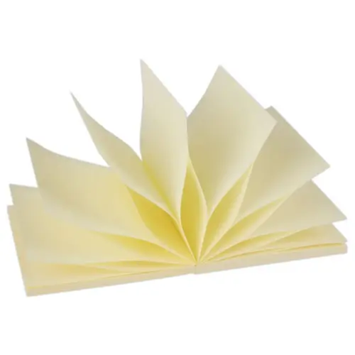 Bloc z-notes adh&eacute;sives 75 x 75 mm 100 feuilles jaune 