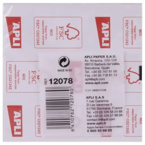 Bloc z-notes adh&eacute;sives 75 x 75 mm 100 feuilles jaune 