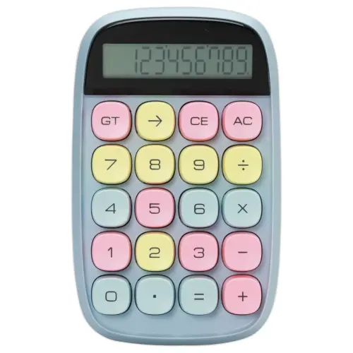 Calculatrice semi bureau Pop Petite - Bleu clair 