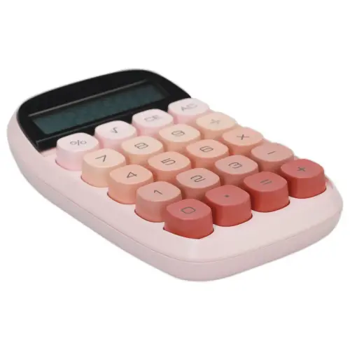 Calculatrice semi bureau Pop Petite - Corail