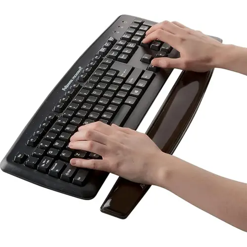 Repose-poignets clavier Crystal Gel - Noir - Fellowes 