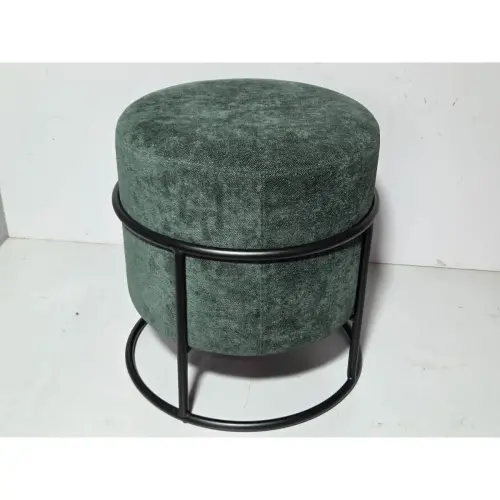 Pouf empilable vert 