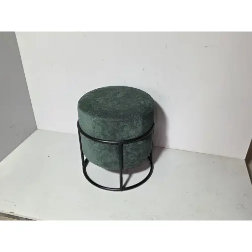 Pouf empilable vert 