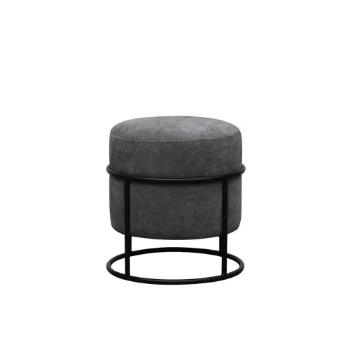 Pouf empilable gris