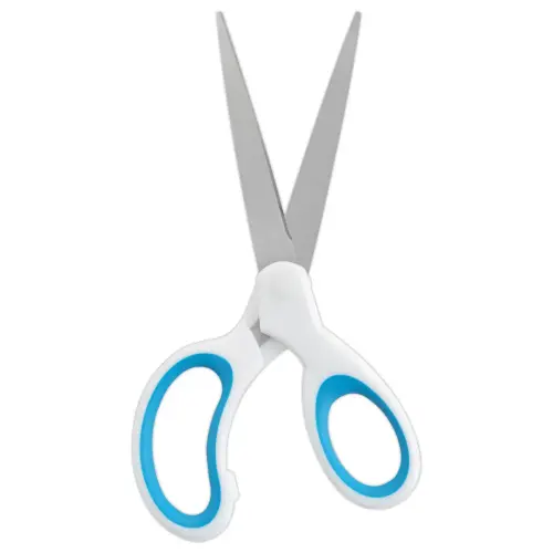 Paire de ciseaux bicolores asymétriques - 20 cm - Acess