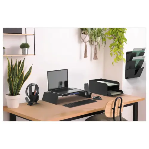 Support rehausseur PC portable métal noir