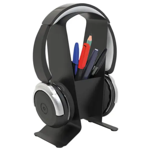 Support casque avec pot &agrave; crayons int&eacute;gr&eacute; 