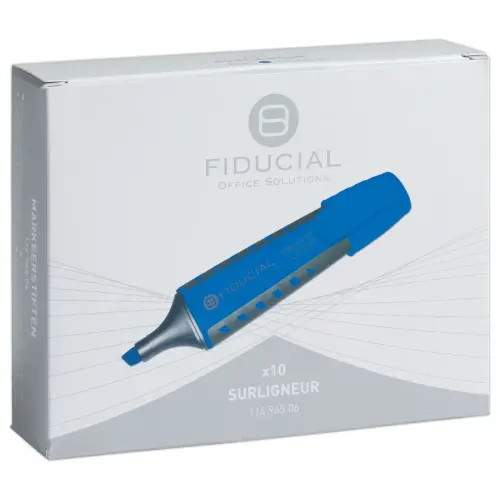 Surligneur encre universelle - Pointe large - Bleu 