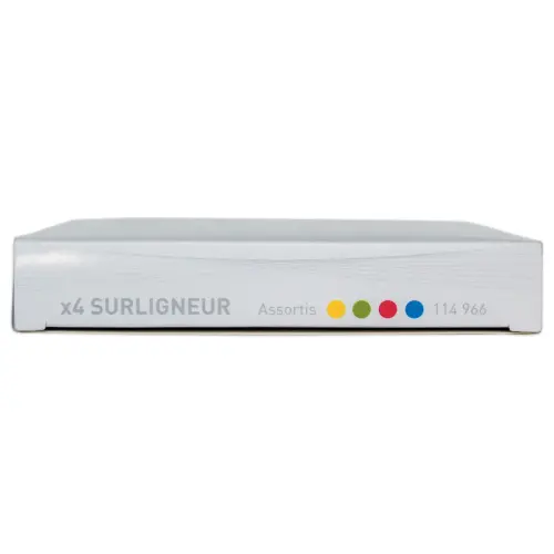 4 Surligneurs colorés - Fiducial