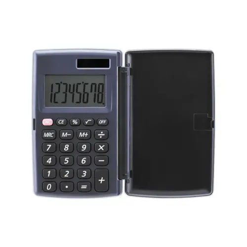 Calculatrice de poche P8 solaire + piles - ACCESS