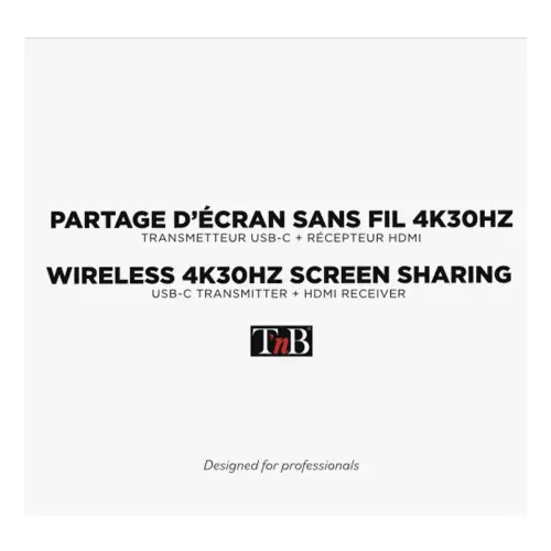 Partage d'&eacute;cran HDMI 4K sans fil 