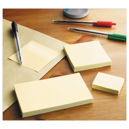 12 Blocs de notes repositionnables et recycl&eacute;es - 38x51 mm - FIDUCIAL 