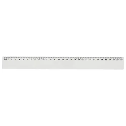 R&egrave;gle de bureau simple en plastique  - 30 cm 