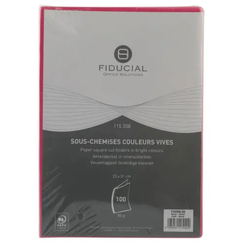 100 Sous-chemises - 22x31 cm - 80g - Rose