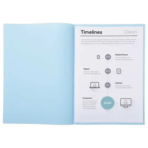 250 Sous-chemises 22 x 31 cm - Bleu clair - FIDUCIAL