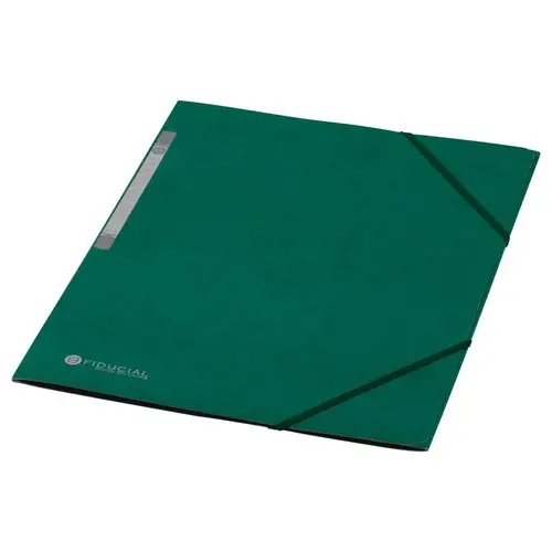 Chemise 3 rabats à élastique en carte rigide - Vert - FIDUCIAL