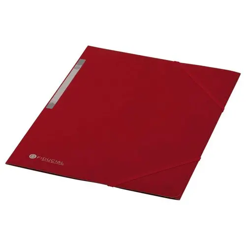 Chemise 3 rabats à élastique en carte rigide - Framboise - FIDUCIAL