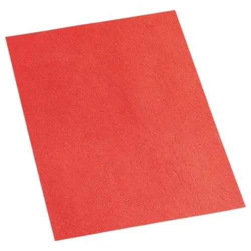 100 Couvertures A4 grain cuir - Rouge - Fellowes 