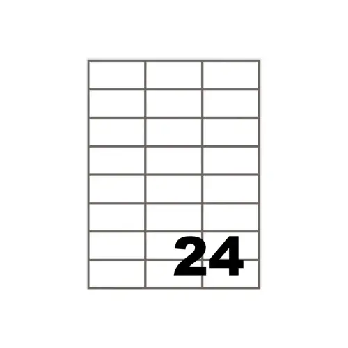 100 Etiquettes adhésives blanches 7.0 x 3.7 cm - Fiducial