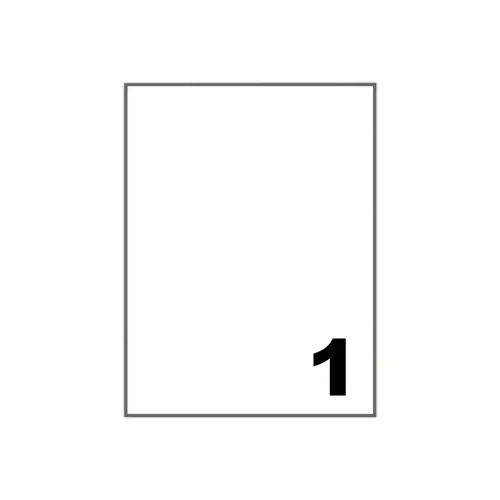 100 Grandes &eacute;tiquettes A4 adh&eacute;sives - Fiducial 