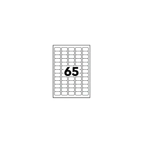 100 Planches de 65 étiquettes à coins ronds - 38 x 21,2 mm - FIDUCIAL OFFICE SOLUTIONS