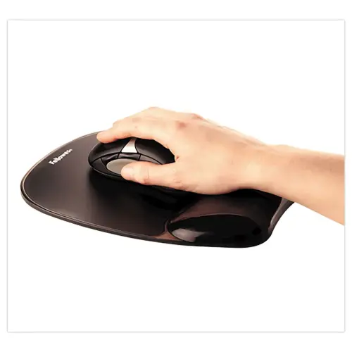 Tapis de souris gel Crystal - Noir - FELLOWES 
