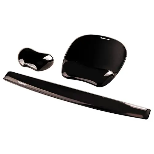 Tapis de souris gel Crystal - Noir - FELLOWES 