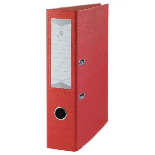 Classeur à levier - Dos 7,5 cm - Rouge - Fiducial