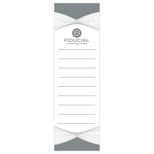 10 &Eacute;tiquettes blanches pour classeurs - Fiducial 