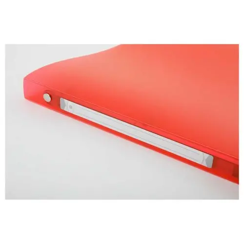 Classeur translucide coloré 4 anneaux, dos 2 cm - Rouge - FIDUCIAL