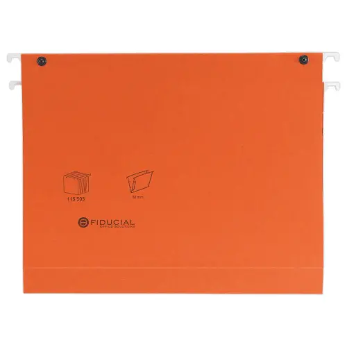 25 Dossiers suspendus pour tiroirs - Fond 3 cm - Orange 