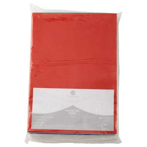 100 Pochettes coins 11/100e Assortis - Fiducial