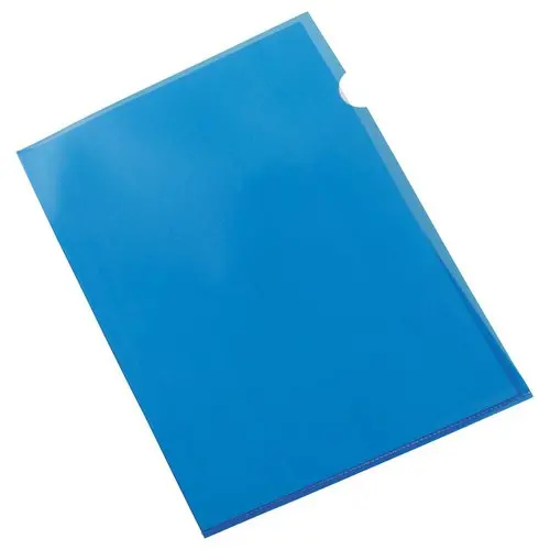 100 Pochettes coins en polypropyl&egrave;ne 11/100e Bleu - Fiducial 