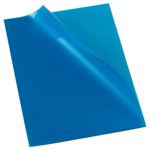 100 Pochettes coins en polypropyl&egrave;ne 11/100e Bleu - Fiducial 