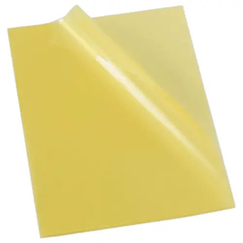 10 Pochettes &agrave; coins lisses et color&eacute;es - Jaune - FIDUCIAL 